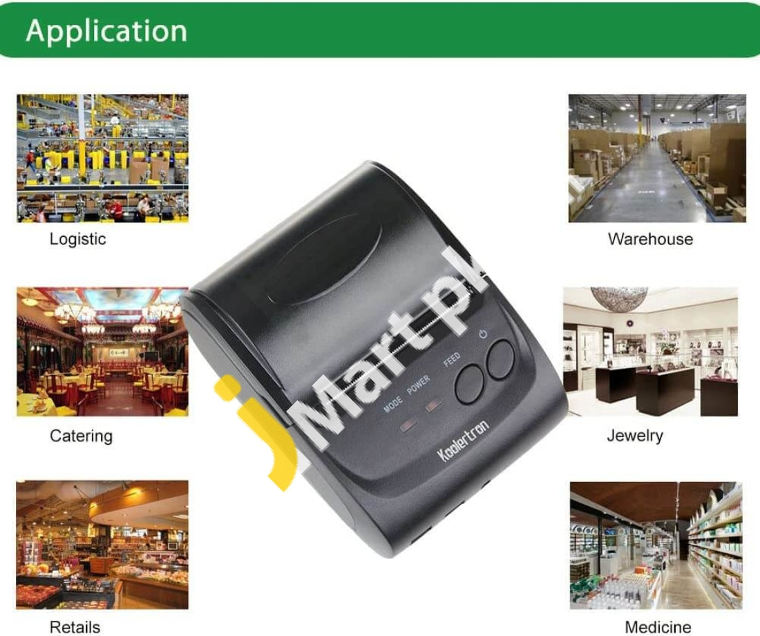 Receipt Thermal Printer Koolertron 58Mm Mini Portable Bluetooth Wireless - Imported From Uk