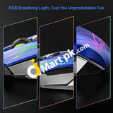 Riikuntek Wireless 2.4Ghz Gaming Mouse Portable Ergonomic Rgb Optical Rechargeable With 3 Adjustable