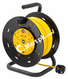 SLX Heavy Duty Extension Lead Cable Reel 30 Metre, 4 Sockets UK Cord Reel with Thermal Cut-Out Protection, 13A Fused Plug - Imported from UK