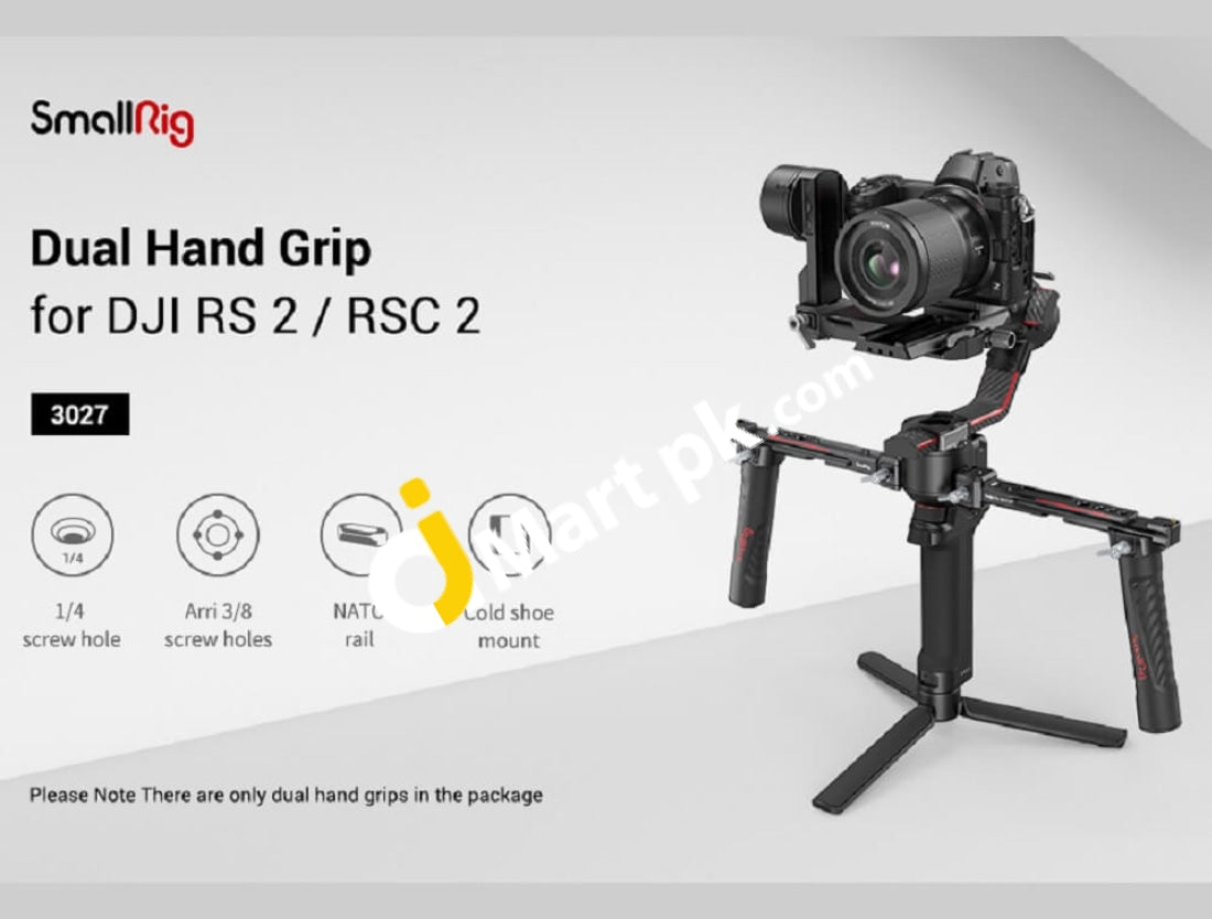 Smallrig Dual Handle Handgrip For Dji Rs 2 / Rsc 3 Pro Gimbal - 3027 Imported From Uk