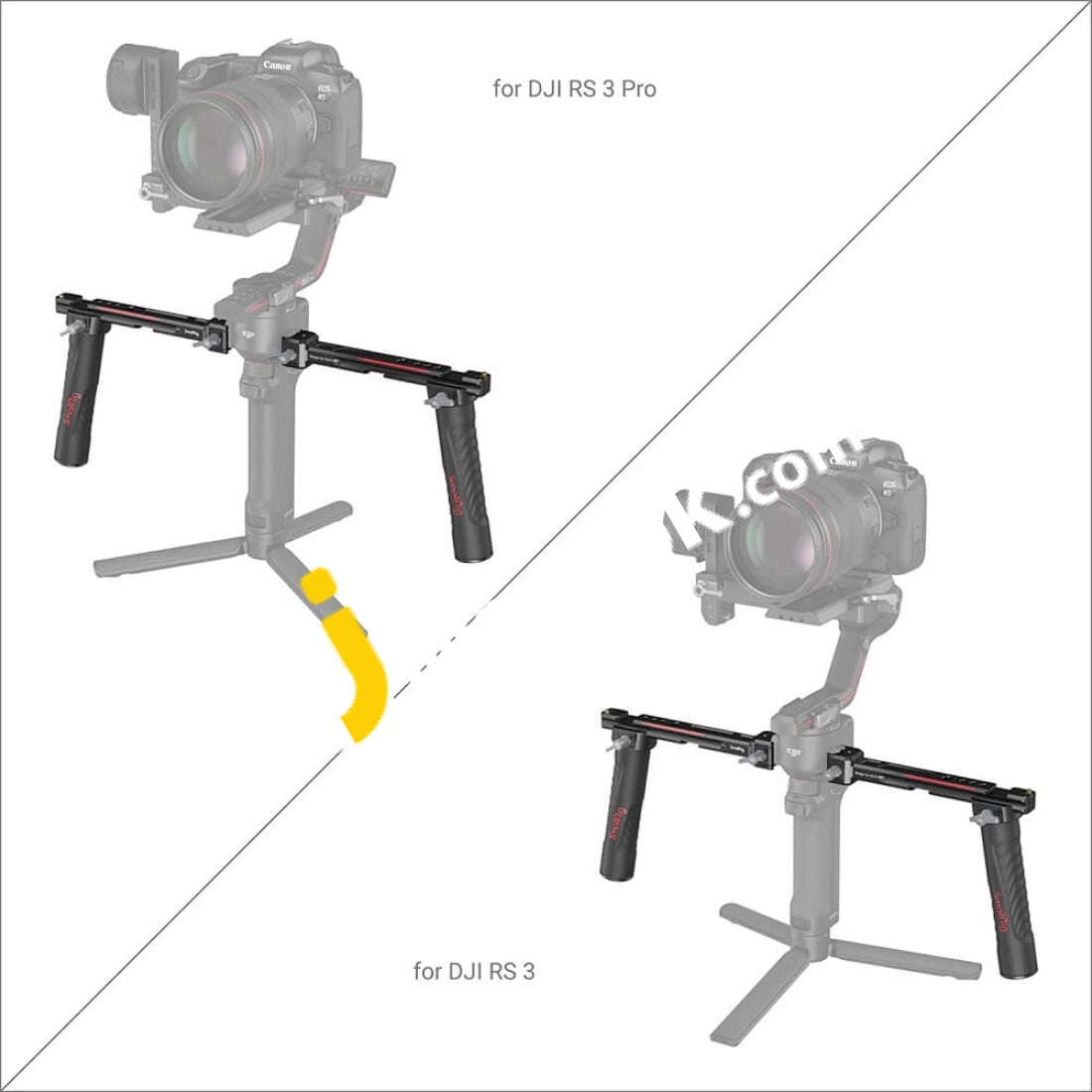 Smallrig Dual Handle Handgrip For Dji Rs 2 / Rsc 3 Pro Gimbal - 3027 Imported From Uk