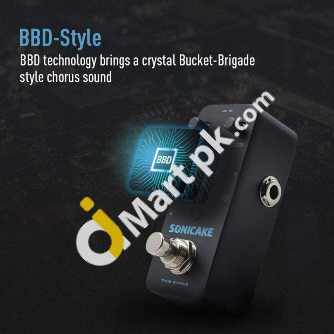 Sonicake Chorus Pedal Guitar Effects Classic Bbd Analog True Bypass - Imported From Uk