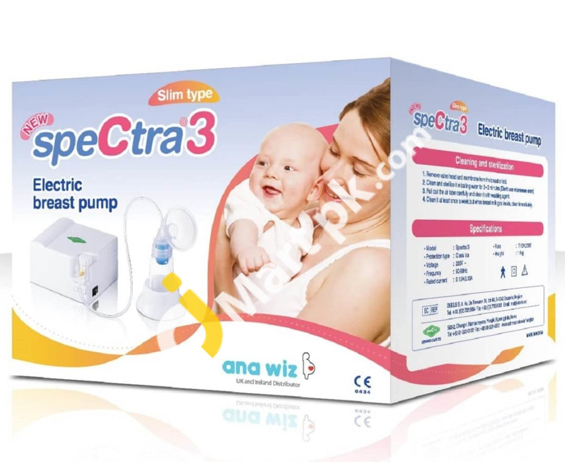 Spectra3 Single Milk Pump With Free 2X Pad 1X Nuk Nipple Wipe Medicine Cup - Imported From Uk