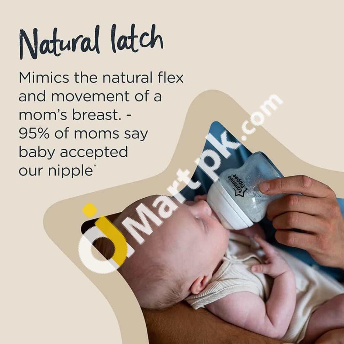 Tommee Tippee® Closer To Nature Baby Feeding Bottles 260Ml/9Oz - Imported From Uk