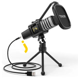TONOR TC30 USB Condenser Microphone, Cardioid PC Mic for Gaming, Streaming, Podcasting, YouTube, Voice Over, Twitch - Imported from UK