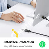 Ugreen Usb 3.0 Extension Cable 1M A Male To Female Extender Supports 5Gbps High Speed Data Transfer