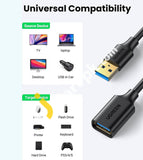 Ugreen Usb 3.0 Extension Cable 1M A Male To Female Extender Supports 5Gbps High Speed Data Transfer