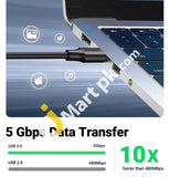 Ugreen Usb 3.0 Extension Cable 1M A Male To Female Extender Supports 5Gbps High Speed Data Transfer