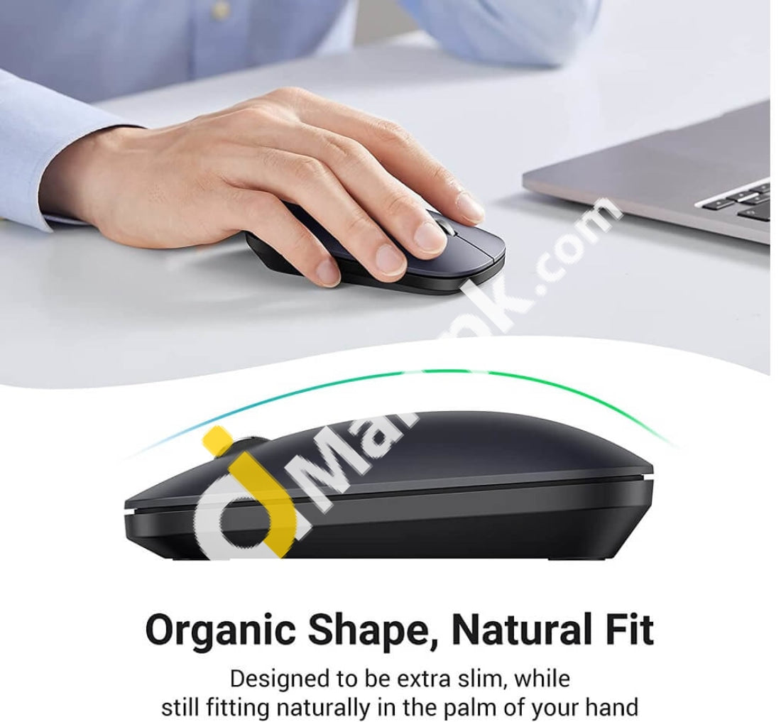 Ugreen Wireless Mouse 2.4G Silent With Usb Receiver Ultra Slim Optical Cordless 4000 Dpi - Imported
