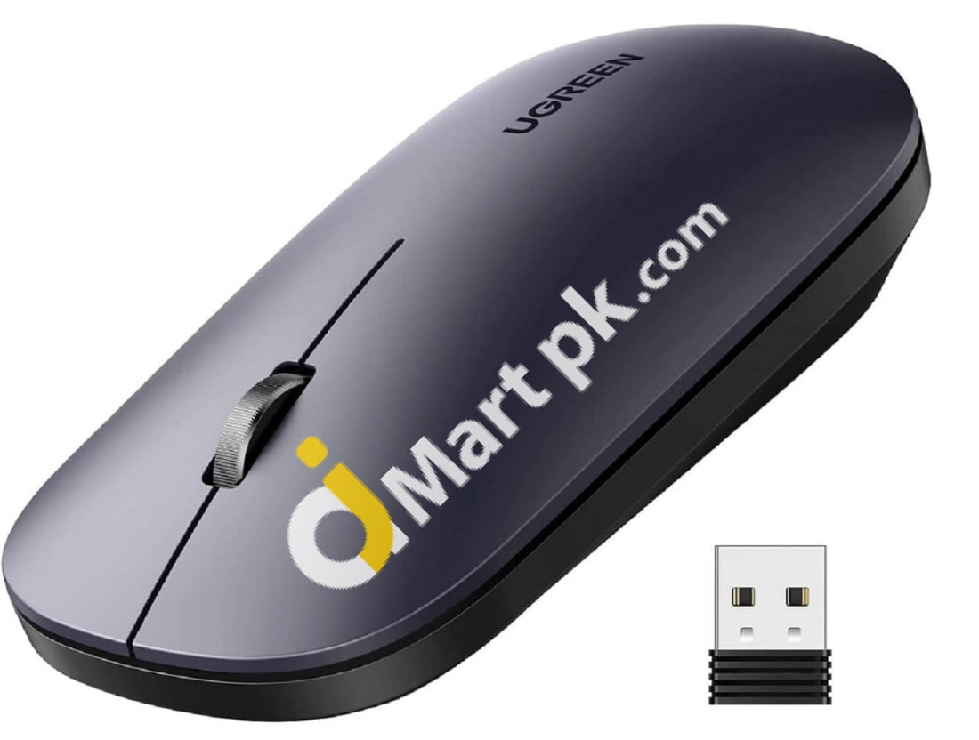 Ugreen Wireless Mouse 2.4G Silent With Usb Receiver Ultra Slim Optical Cordless 4000 Dpi - Imported