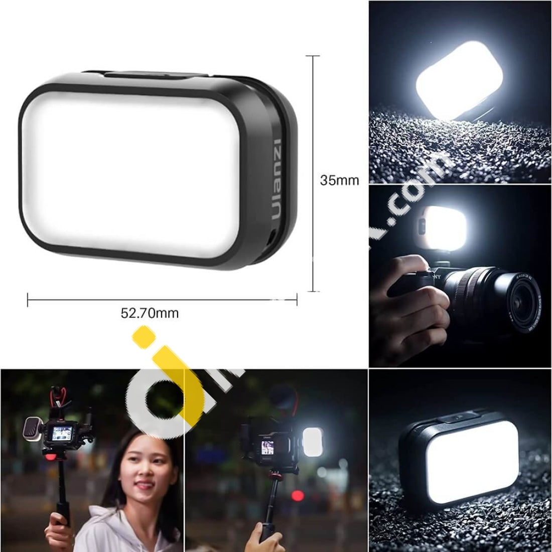 Camera Light Ulanzi Mini Rechargeable Pocket Sized 5600K Led Video With 4 Brightness Levels For