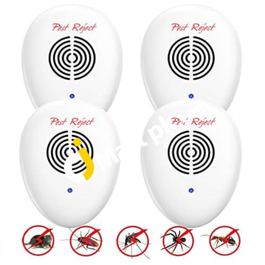 Ultrasonic Pest Repeller (Pack Of 4) Electronic Control Plug In-Pest - Imported From Uk
