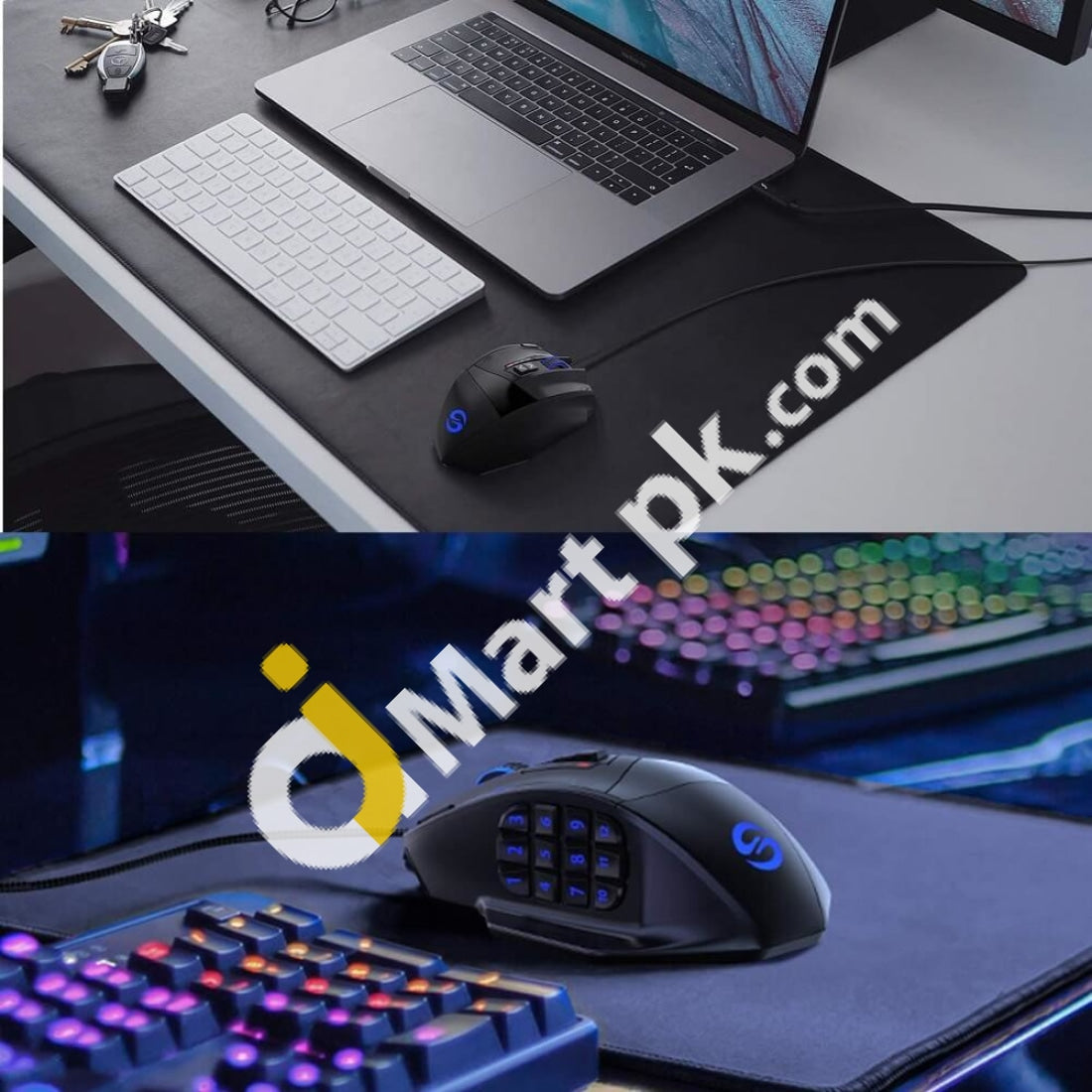 Utechsmart Venus Laser Mmo Gaming Mouse 16400 Dpi Wired High Precision Programmable Rgb - Imported