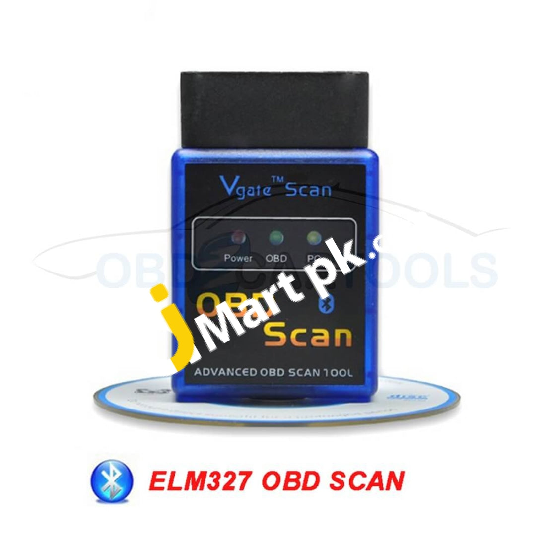 Vgate Elm327 V2.1 Bluetooth Obd2 Scan Tool Car Diagnostic Check Engine For Android Pc - Imported