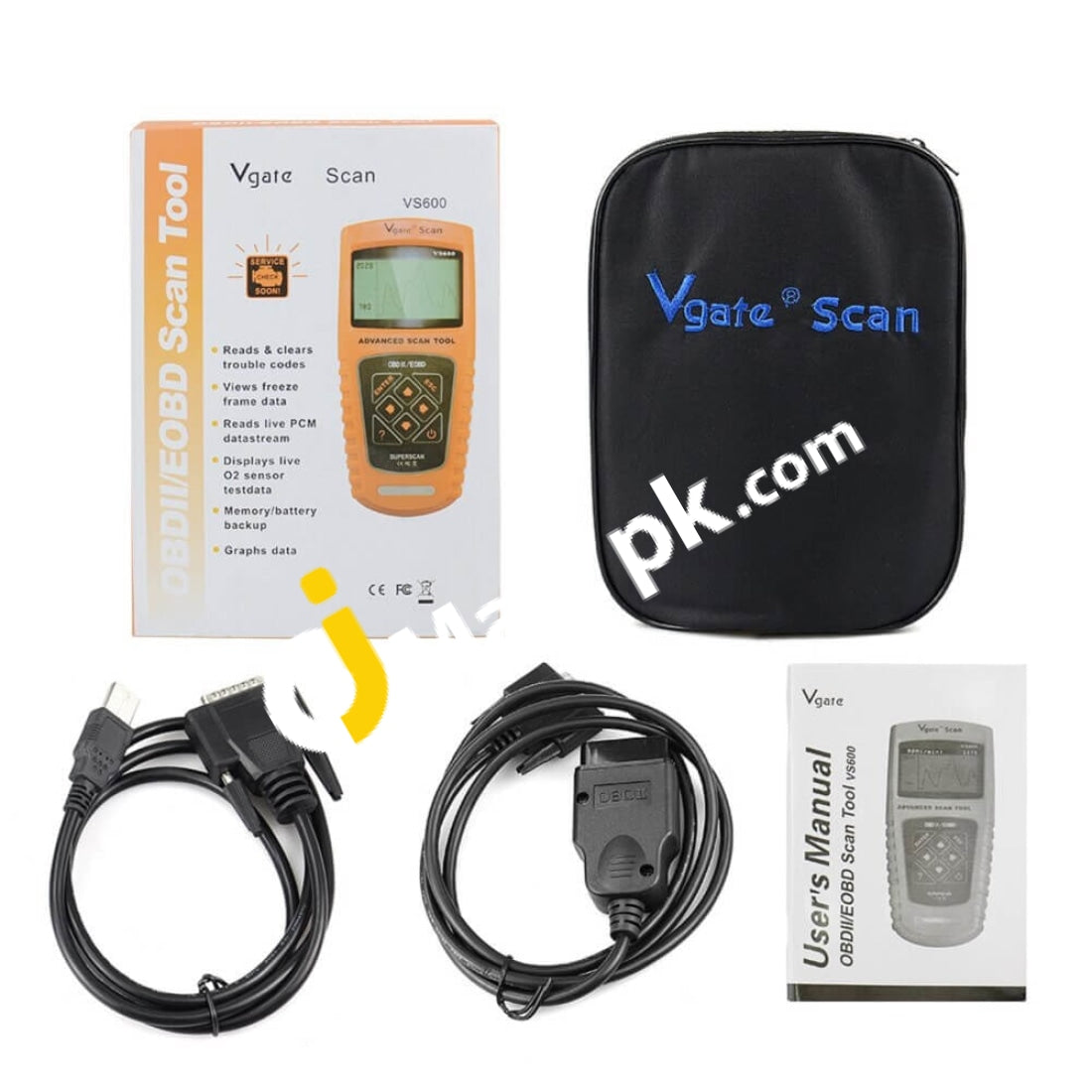Vgate Scan Obdii/Eobd Scan Tool Automotive Fault Scanner Diagnostic-Tool Car Code Reader Vs600 -