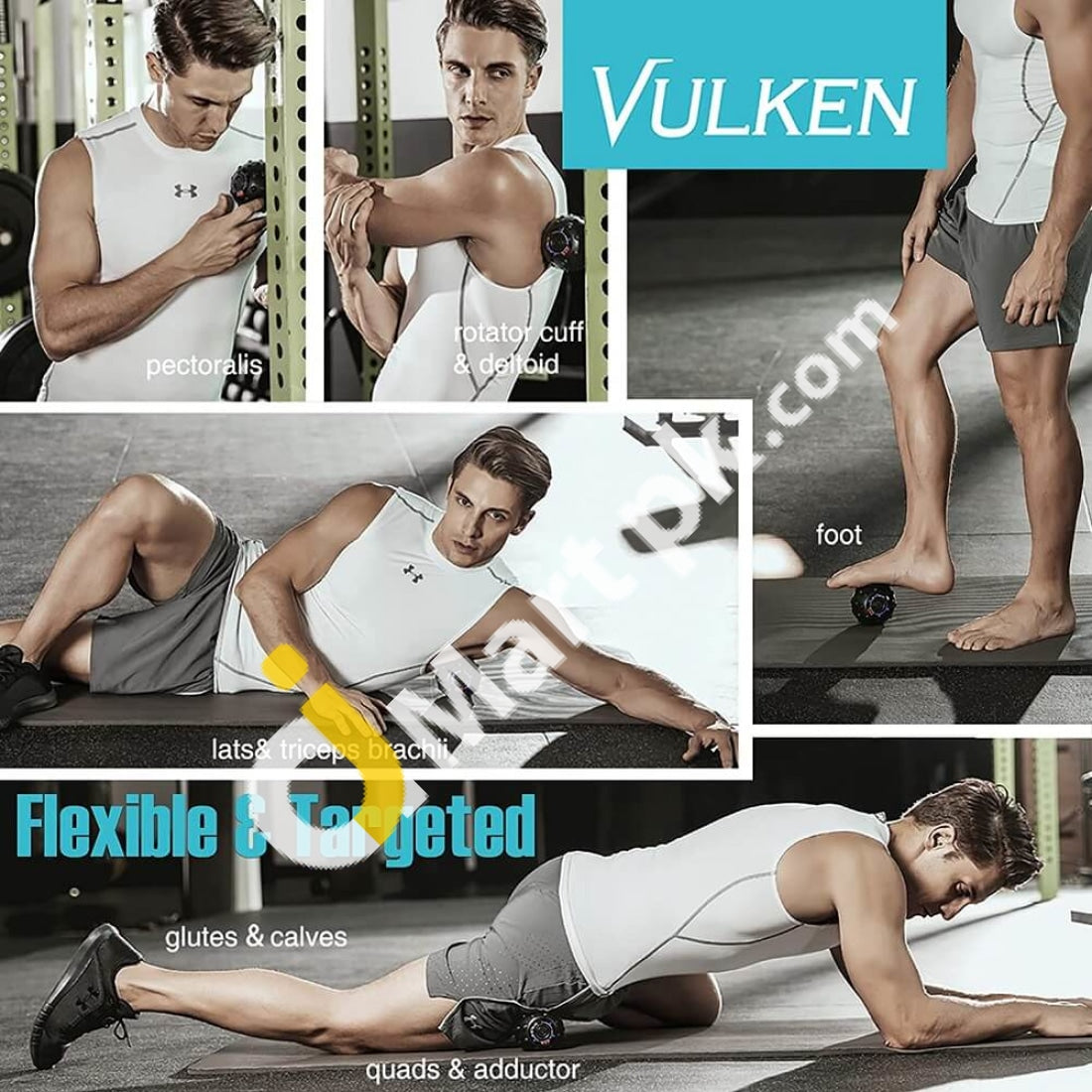 Vulken Acusphere 4 Speed High Intensity Vibrating Massage Ball For Muscle & Fitness Plantar