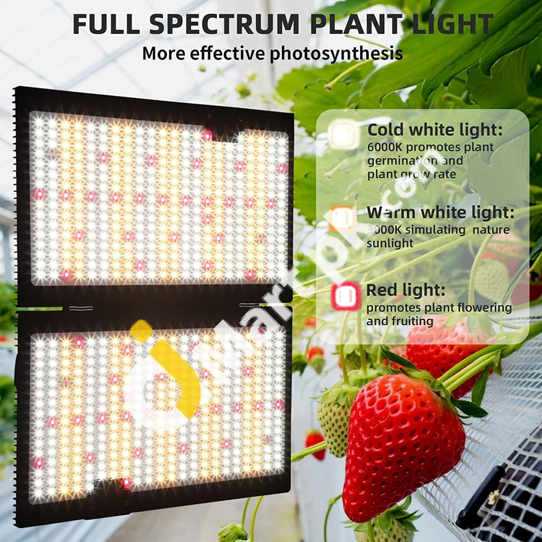 Wakyme J-2000W Led Grow Light 700Pcs Waterproof Dimmable Leds Full Spectrum Lamp With Meanwell