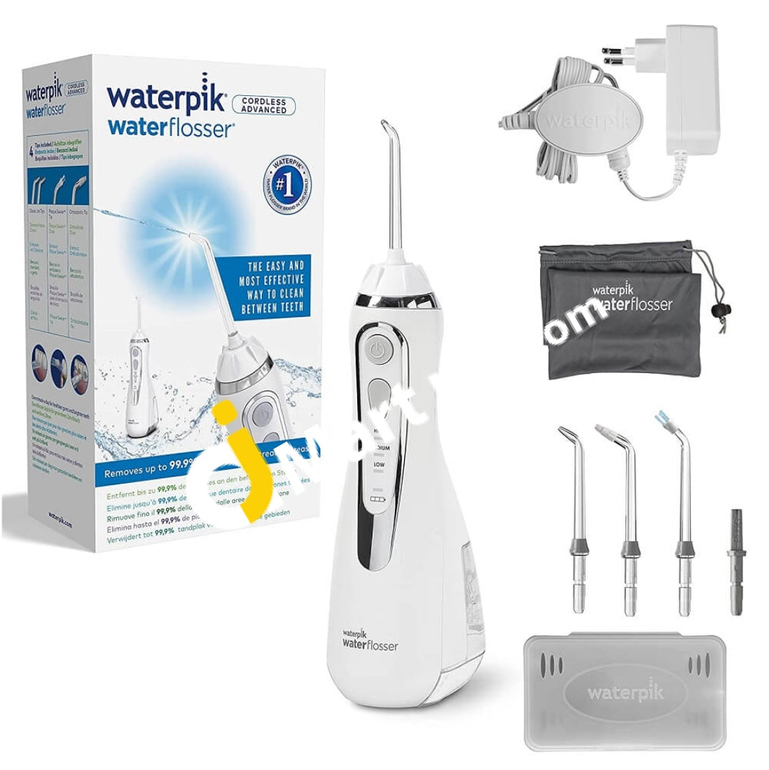 Waterpik Cordless Advanced Waterflosser Wireless Oral Irrigator With 4 Attachments 3 Pressure