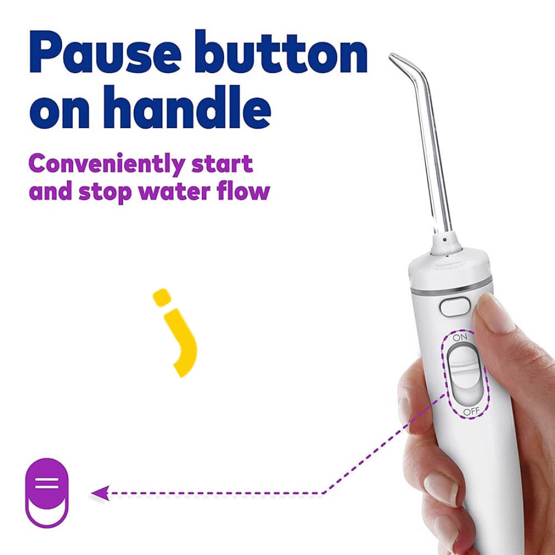 Waterpik Whitening Professional Water Flosser Electric Oral Irrigator Whitens Teeth Gently -