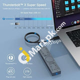 Wavlink Thunderbolt 3 Pcle M.2 Nvme Ssd Enclosure Usb C 40Gbps Transmission Aluminum - Imported From