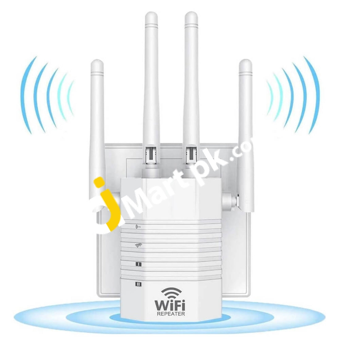 Wifi Dual Band Repeater 1200Mbps High Speed Range Extender With 2 Ethernet Port 5Ghz & 2.4Ghz