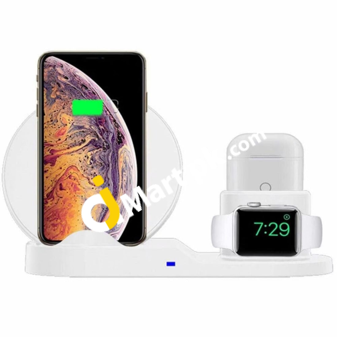 Wireless Charger 3-In-1 Charging Stand Qi Fast Station - Imported From Uk