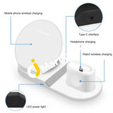 Wireless Charger 3-In-1 Charging Stand Qi Fast Station - Imported From Uk