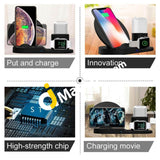 Wireless Charger 3-In-1 Charging Stand Qi Fast Station - Imported From Uk