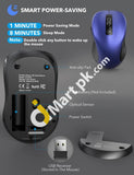 Wireless Mouse G1307E 2.4Ghz Ergonomic Computer With Usb Receiver And 3 Adjustable Levels 6 Button