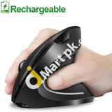 Wireless Vertical Mouse, Ergonomic USB Optical 6D Rechargeable Gaming Mouse - Imported From UK