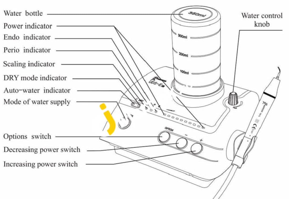 Woodpecker Uds-E Led Ultrasonic Scaler - Imported From Uk