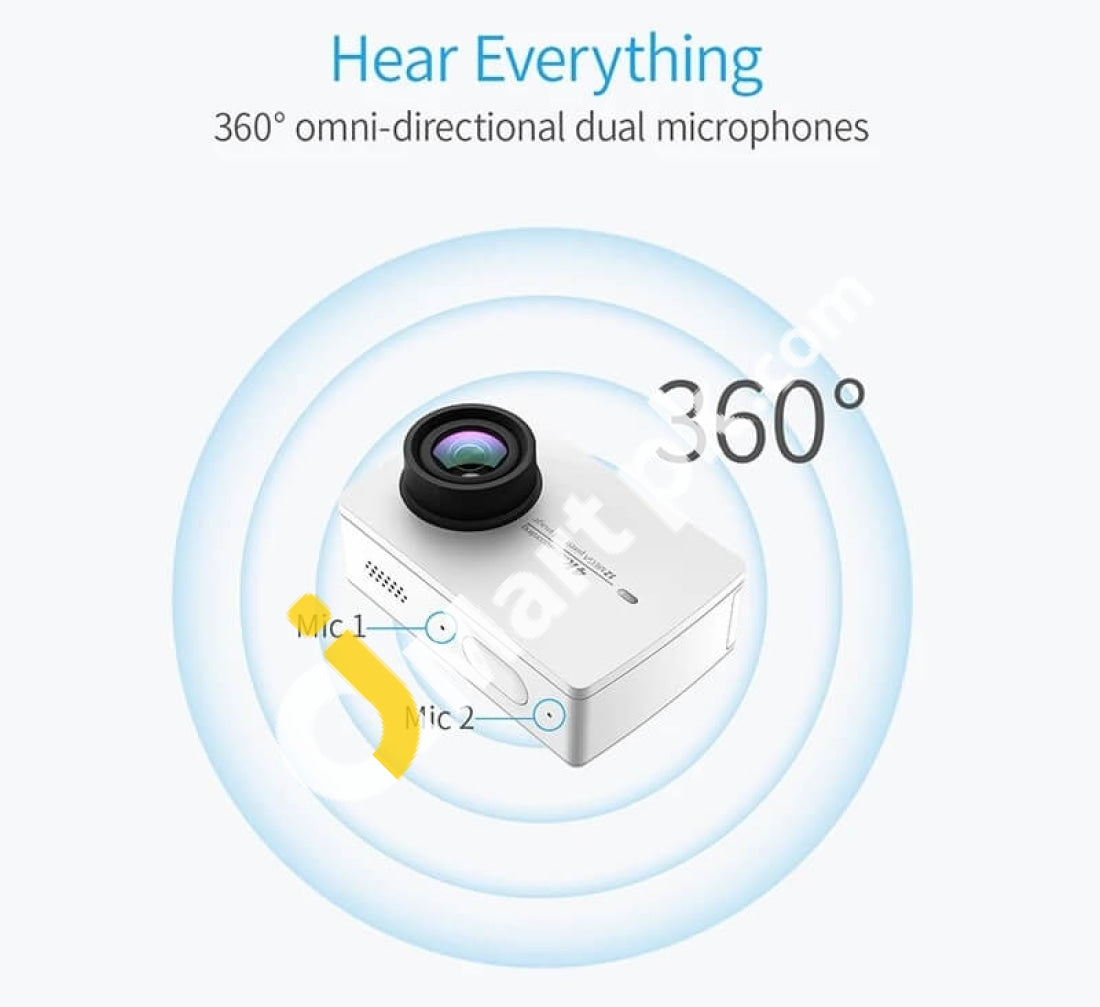 Xiaomi Yi 4K High Quality Mini Sport Action Camera With 2.19 Inch Lcd Touchscreen - Imported From Uk