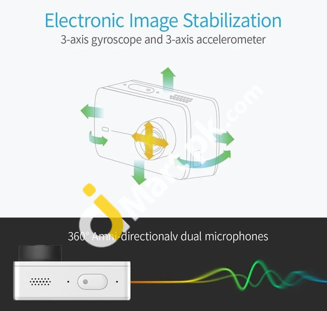 Xiaomi Yi 4K High Quality Mini Sport Action Camera With 2.19 Inch Lcd Touchscreen - Imported From Uk