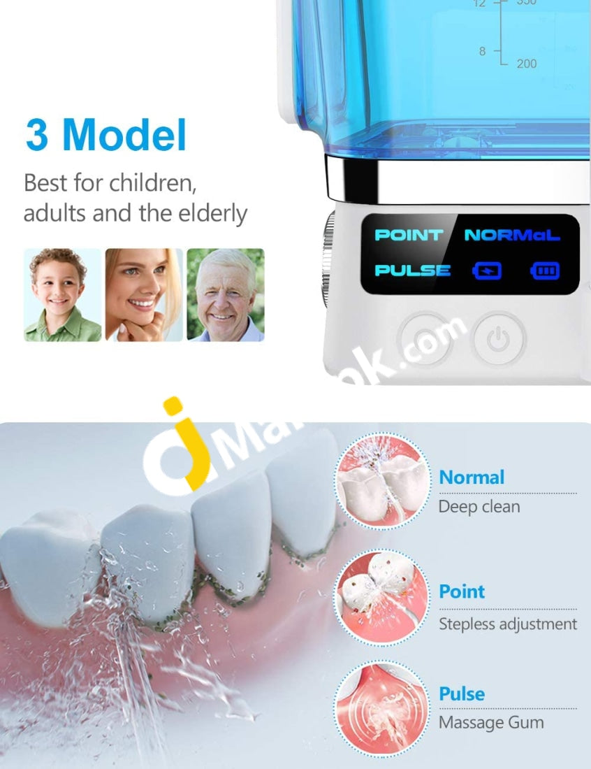 Youngdo 600Ml Oral Irrigator With 4 Jet Tips 3 Modes Adjustable Water Pressure Ipx7 Waterproof Usb