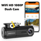 ZEROGOGO WiFi Wireless Dash Cam, FHD 1080P with Sony Sensor, 150° Wide Angle, Magnetic Bracket, Night Vision, Super Capacitor, G-Sensor - Imported from UK