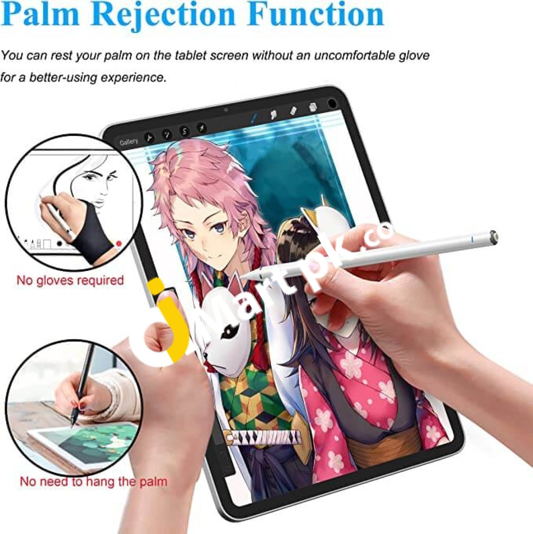 Zspeed Active Pencil Compatible With Apple Ipad Stylus Pen For Palm Rejection - Imported From Uk