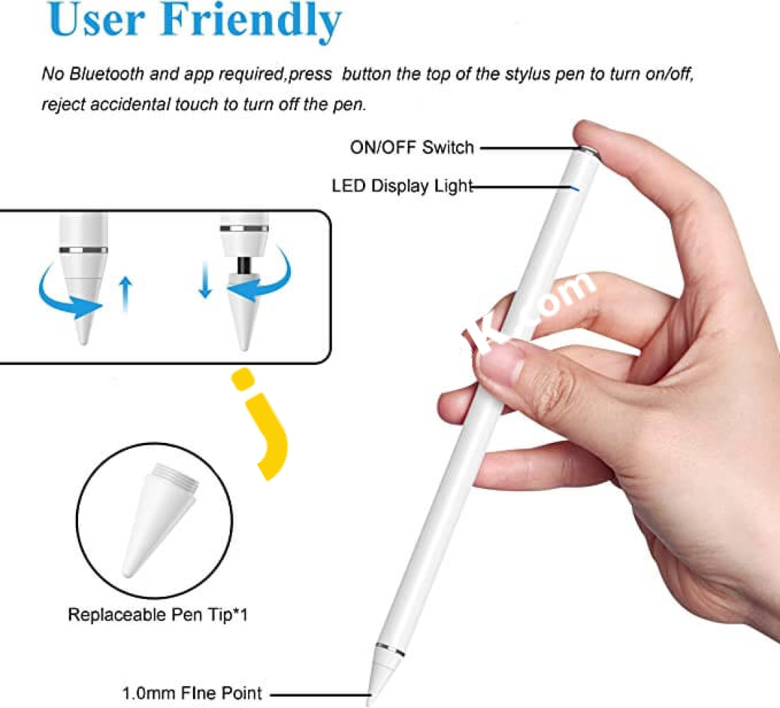 Zspeed Active Pencil Compatible With Apple Ipad Stylus Pen For Palm Rejection - Imported From Uk