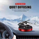 Car Air Freshener, Solar Energy Rotating Helicopter Aroma Diffuser, Long Lasting Fragrance Perfume, Cars Interior Decoration - Imported from UK