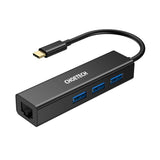 CHOETECH 4-in-1 USB C Hub To RJ45 Ethernet Adapter & 3x USB3.0 - Imported from UK