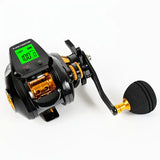 Wildwolf Line Counter Baitcast Fishing Reels With Large Screen Digital Display Right Handed - Imported from UK