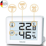 Beurer HM16 Thermo-Hygrometer, Indoor Climate Control for a Healthier Home, Displays Room Temperature & Humidity, Easy to Interpret Smiley Face Sequencing - Imported from UK