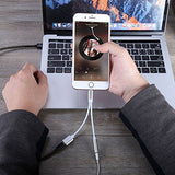 Lightening to 3.5mm Headphone Jack Aux Cable Adapter 2 in 1 Adapter Compatible with iOS Phone - Imported from UK