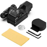 CVLIFE Reflex Sight Red Dot Sight Red Green 4 Reticle Optics with Laser & Pressure Pad Switch for 20mm Rail - Imported from UK