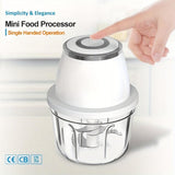 USB Mini Food Processor, 304 Stainless Steel 350ml Generation II Portable Handheld Rechargeable Food Chopper & Processor Spice Slicer - Imported from UK