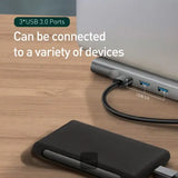 Baseus 11-In-1 Multifunctional Type-C Hub, Enjoyment Series intelligent HD Hub Adapter - Imported from UK