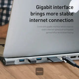 Baseus 11-In-1 Multifunctional Type-C Hub, Enjoyment Series intelligent HD Hub Adapter - Imported from UK