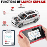 LAUNCH CRP123E 4 System Diagnostic Tool, OBD2 Code Reader for 4 System Engine ABS SRS Transmission, Car Diagnostic Tool with 7 Reset Function, Lifetime update - Imported from UK