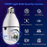 AGIG Dual-Band 2.4G & 5G WiFi 360° Pan/Tilt Panoramic 1080P HD IR Security Camera, Micro SD Card Slot, Motion Detection, Night Vision, Two Way Talk & More - Imported from UK