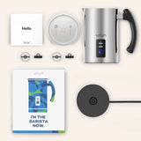 VAVA Stainless Steel Milk Frother with Hot & Cold Milk Functionality for Latte, Cappuccino, Hot Chocolate 250ml - Imported from UK