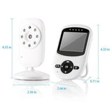 GHB Video Baby Monitor Digital 2.4Ghz Wireless with Temperature Monitor, Long Transmission Range, 2-Way Talk, Night Vision - Imported from UK